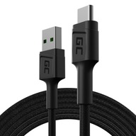 Kábel Green Cell USB A - USB-C Kábel typu C 2m Silný pre telefón