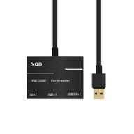 Čierna čítačka kariet XQD SD + USB 3.0 až USB 3.0