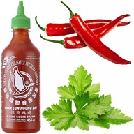 Sriracha čili omáčka s thajským koriandrom 455ml FGB