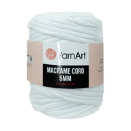 500g Macrame bavlnená šnúra 5mm biela 751