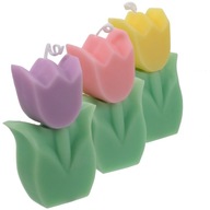 Sviečka tulipánová aromaterapeutická 3 ks