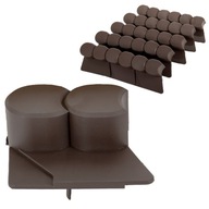 Záhradná palisáda Midi Brown 2,1m Border s rampou