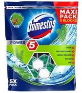 Domestos Maxi Power 5 WC prívesok Borovica 5 kusov