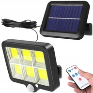 SOLAR LAMPA 120 LED SO SNÍMAČOM POHYBU + DIAĽKOVÝM OVLÁDANÍM