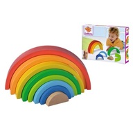 Drevené puzzle Rainbow 8 farieb Simba Eichhorn