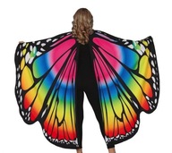 Kostým SUPER Butterfly Cape Wings DD106 Colorful Lux One Size