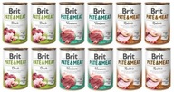 Brit Pate Meat MIX príchutí 12x400g