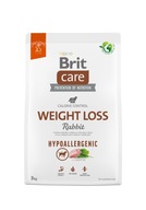 Brit Care Dog Chudnutie Králik 3kg