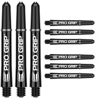 Target Pro Grip Medium Black shafty Black, sada 9 ks.