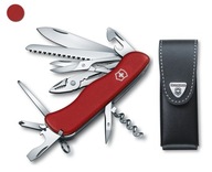 Victorinox 0.8564, vreckový nôž Work Champ + kožené puzdro 4.0524.3, 111 mm