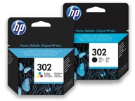 Sada atramentov: 2x HP 302 black F6U66AE, farba F6U65AE