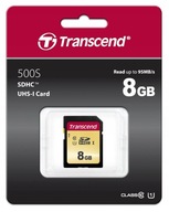 TRANSCEND 500S 8 GB SD SDHC 95 MB UHS-I U1 CLS 10