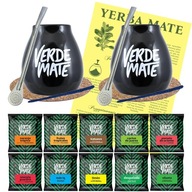 Yerba Mate štartovacia sada PRE DVOCH tekvica a bombilla 10x50g 500g