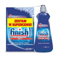 FINISH sada leštidla 400ml + soľ 1,5kg