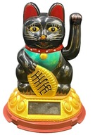 SOLAR Japonská mačka Maneki-Neko Chinese Happiness