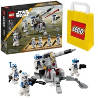 LEGO STAR WARS BLOKUJE 75345 KLONOVÝCH VOJAKOV Z 501. LEGIÍ POSTAVY + TAŠKA