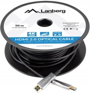 Lanberg M/M v2.0 HDMI kábel 50m čierny optický