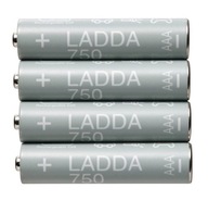 AAA batérie 750mAH 4ks HR03 dobíjacie prsty