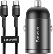 Výkonná nabíjačka do auta USB-C kábel 1m Baseus