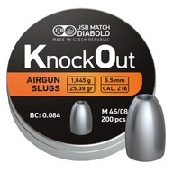 JSB KnockOut Slugs pelety ,216 Cal 5,5 mm 200 ks.