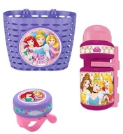 Košík zvonček na bicykel fľaša na vodu na bicykel 350 ml DISNEY PRINCESS PRINCESS