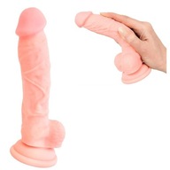 Dildo Penis vyrobený z LEKÁRSKEHO SILIKÓNU 18 cm s prísavkou