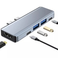 HUB Viacnásobný USB C 3.1 usb 3.0 HDMI thunderbolt 3