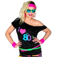 TRIČKO I LOVE 80'S DISCO BLACK I LOVE L/XL