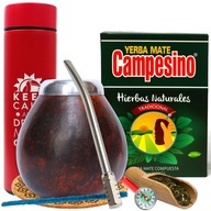 Yerba Mate Campesino set 500g Matero bombilla