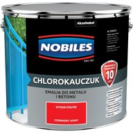 Nobiles Enamel Chlórovaná guma Bright Red 10L