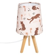 NOČNÁ LAMPA pre deti, BÉŽOVÁ, tienidlo PUMA, priemer 13 cm