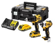 NÁRAZOVÝ SKRUTKOVAČ DCD709 + SKRUTKOVAČ DCF809 2x2Ah 18V DeWalt DCK2062D2T