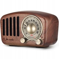 Feegar RETRO FM kuchynské rádio drevené BT SD 10h