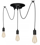 LED závesné stropné svietidlo Loft RETRO SPIDER luster 3xE27 loft