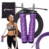 Crossfit fitness ADJUSTABLE JUMP ROPE s cvičebnými ložiskami, regulácia lanka