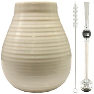 Yerba Mate Set Calabash Matero Bombilla INOX