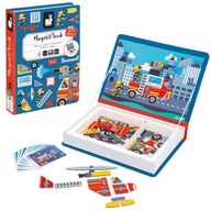 JANOD Magnetické puzzle HASIČSKÁ SLUŽBA Magnetibook