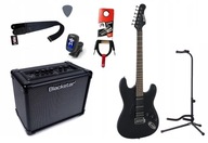 ELEKTRICKÁ GITARA + ZOSILŇOVAČ 10W SADA KÁBLOV