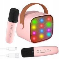 SÚPRAVA BLUETOOTH BLUETOOTH BEZDRÔTOVÝ LED MIKROFÓN REPRODUKTOR KARAOKE