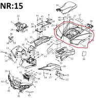 ZADNÝ BLATNÍK Quad ACCESS 750i OEM!