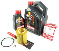 MOTUL 8100 X-CESS 5W40 6L FILTER FEBI E46 M52 M54