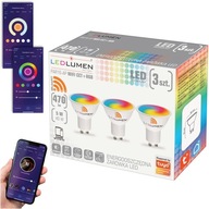 3xLED žiarovka GU10 5W RGB+CCT WIFI TUYA SMART LIFE