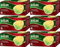 VITAX Inspirations ovocný čaj Limetka Citrón instantný 20 sáčkov x6