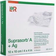 L&R - Suprasorb A + Ag - 10 x 10cm - 10 ks.