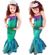 Kostýmové šaty morskej panny Ariel Mermaid outfit 128