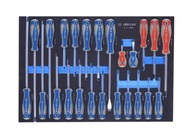 SADA SKRUTKOVAČOV 24 ks. CROSS PH1-PH3 PLOCHÝ 3-10mm T6-T30 King Tony
