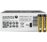 40x AAA R3 1,5V EverActive priemyselná alkalická batéria