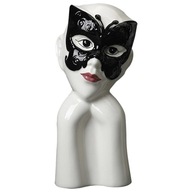 Nordic Style Vase Ceramic Pot S Black Mask