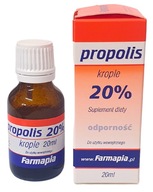 Propolis v kvapkách roztok NAJSILNEJŠIE 20% 20 ml FARMAPIA na virózy