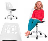 Otočná kancelárska stolička na kolieskach pre deti, malá